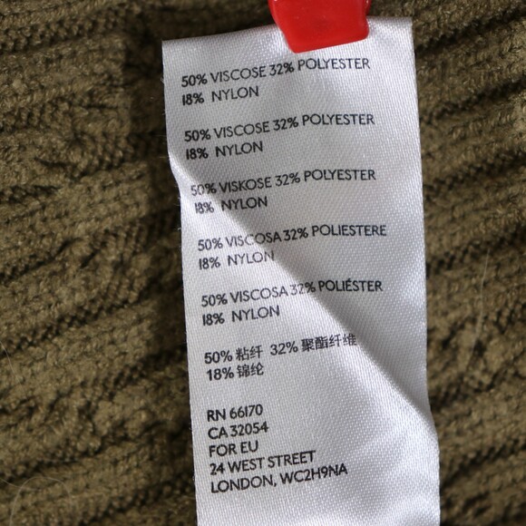 Free People Emmaline Sweater Dress Womens M Green Cutout Back Balloon Sleeve - Picture 14 of 16